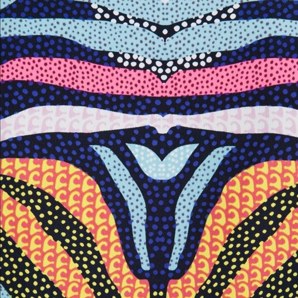 Mara Hoffman Phoenix Zebra Print Peplum Dress - Picture 9 of 10